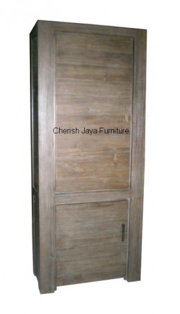 Code: SJCAB 002 Name: Modern Plan Cabinet 2 Doors Size: W=94 x D=45 x H=200 cm Wood: Solid Teakwood
